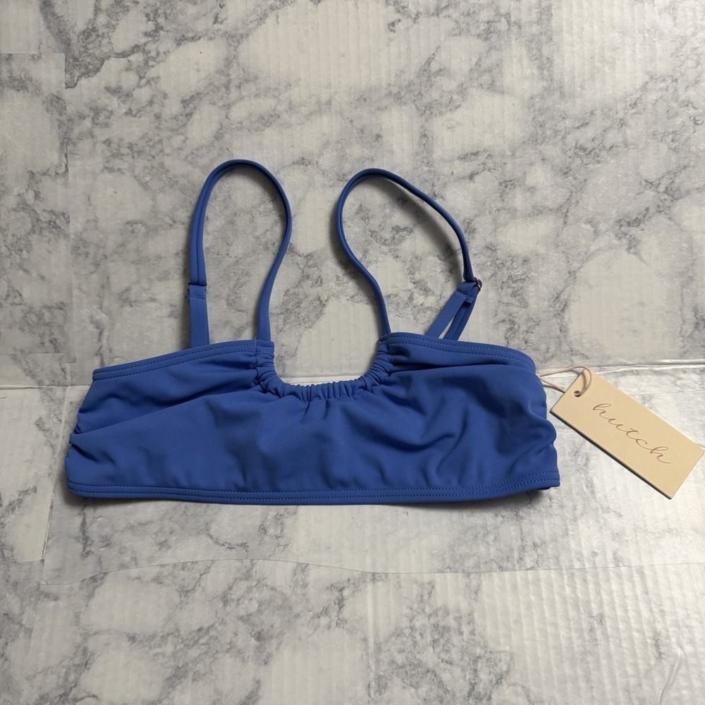 New Hutch Bikini Top Blue Size XS Periwinkle NWT Swimsuit Swimwear Bathing suit